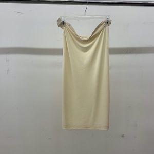 NUDE KNEE LENGTH SKIRT